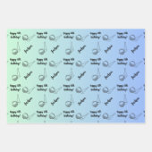 ネームパーソナライズされた気持ちスポーツテーマゴルフ ラッピングペーパーシート (正面2)