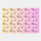 ネームパーソナライズされた気持ちスポーツテーマゴルフ ラッピングペーパーシート (正面)