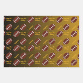 ネームパーソナライズされた気持ちスポーツテーマサッカー ラッピングペーパーシート (正面)