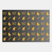 ネームパーソナライズされた気持ちスポーツテーマスケートボード ラッピングペーパーシート (正面3)