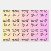 ネームパーソナライズされた気持ちスポーツテーマテニス ラッピングペーパーシート (正面)