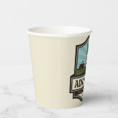 ネームパーソナライズされた素朴ファームハウスオールドウィンドミル 紙コップ (右)