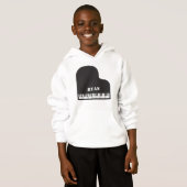 ネームパーソナライズされた・ピアニスト・ピアノ鍵 (正面フル)