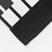 ネームパーソナライズされた・ピアニスト・ピアノ鍵 フリースブランケット (角)