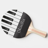ネームピアニパーソナライズされたストピアノ鍵ミュージック先生 卓球ラケット (横)