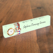 ネームプレートクリーニングサービス デスクネームプレート (側面)