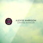 ネームプレート オフィスドア ビジネス ロゴ モダン ホワイト ウィンドウサイン (シート3)