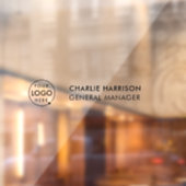 ネームプレート | ガラスドア ビジネス ロゴ 透明 ウィンドウサイン (シート2)