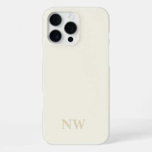 ネームモノグラム クラシックミニマル iPhoneケース (裏面)