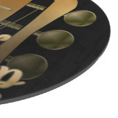 ネームロパーソナライズされたックミュージックギターショップミュージシャン カッティングボード (角)