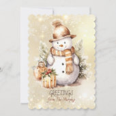 ネーム一家のホリデーカード より シーズンカード (正面)