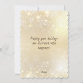 ネーム一家のホリデーカード より シーズンカード (裏面)