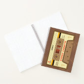 ネーム入り90年代レトロカセットテープ ノートブック (内部)