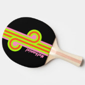 ネーム入りHI-VIS&ピンクストライプループ 卓球ラケット (横)