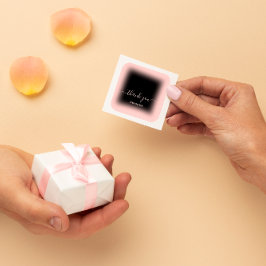 ネーム感謝していバラブラックビジネスオンラインブティック スクエアシール