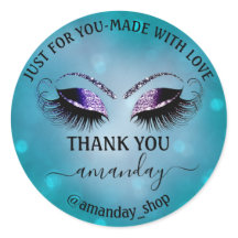 ネーム感謝していブティックアイラッシュショップティール（緑がかった色）ネイビースモーク