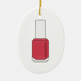 ネーム爪、 ネイルポーランドボトル セラミックオーナメント
