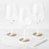 ネーム紙ワパーソナライズされたイングラスラベル ワイングラスタグ (セット)