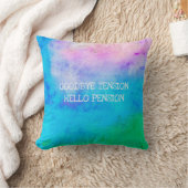 ネーム退職したおもしろいバイヨンテンションハローペンション クッション (ブランケット)