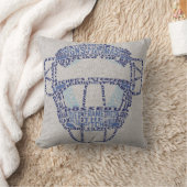 ネーム&ナンバージャージースタイル野球捕手枕 クッション (ブランケット)