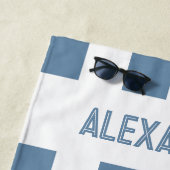 ネーム ブルー ラスト トースト オン ザ コースト バチェロレッテ ビーチタオル (インサイチュ)