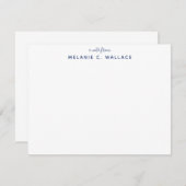 ネーモダンビーブルー個人文房具注記  ノートカード (正面/裏面)