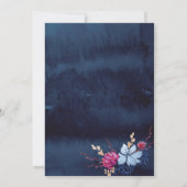 ネーヴブルーシャルボードフローラ結婚式招待状 招待状 (裏面)