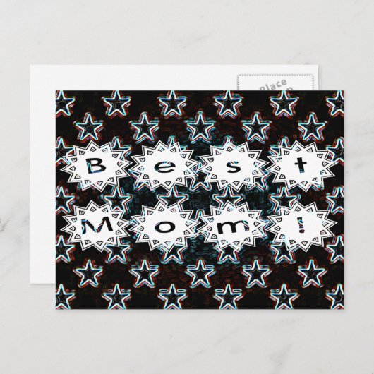 ネ最高のオンスターのはがきを持つ母 ポストカード (正面/裏面)