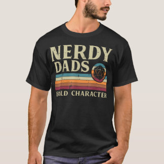 ネิร์ドなパパは人格を形成する レトロ父の日 Tシャツ