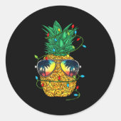 ネ クリスマス イン ジュライ トロカル クリスマス ハワイアン ラウンドシール (正面)