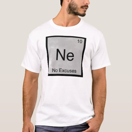 ネ - 化学の元素記号をモチーフにした面白Tシャツ Tシャツ (正面)