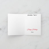 ノアおもしろいル・クリスマスカードNo L カード (内部)