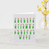 ノアおもしろいル・クリスマスカードNo L カード (黄色い花)