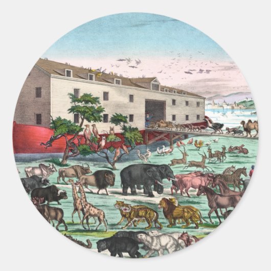 ノアのアークのシール ラウンドシール (正面)