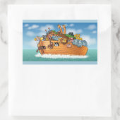 ノアのアークのシール 長方形シール (バッグ)