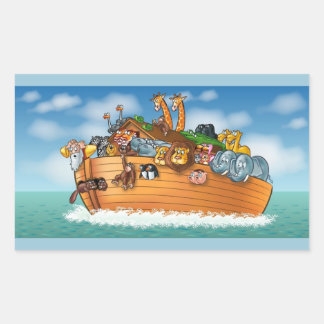 ノアのアークのシール 長方形シール