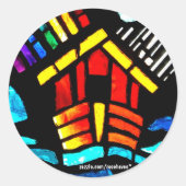 ノアのアークのステッカー ラウンドシール (正面)