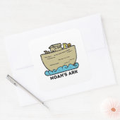 ノアのアークキッズステッカー スクエアシール (封筒)