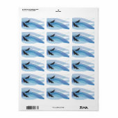 ノアのアークバードプリントあなたの住所 シールシール ラベル (フルシート)