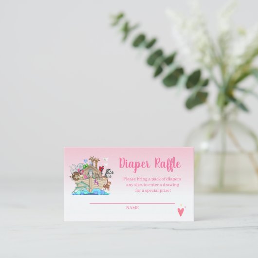 ノアのアークピンクガールズおむつラッフル エンクロージャーカード (スタンド正面)