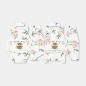 ノアのアークピンクフローラ緑の女の子ベビーシャワー フェイバーボックス (折り畳みなし)