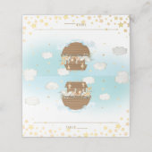 ノアのアークブルーかわいい動物誕生日赤ちゃんシャワー プレイスカード (外部開封)