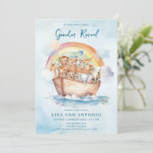 ノアのアークブルーウォーター色ジェンダーの明け方 招待状 (スタンド正面)