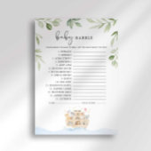 ノアのアークベビーシャワーベビーバブルゲーム 招待状