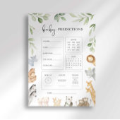 ノアのアークベビーシャワーベビー予測ゲーム 招待状