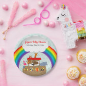 ノアのアークレインボーベビーシャワー ペーパープレート (パーティー)