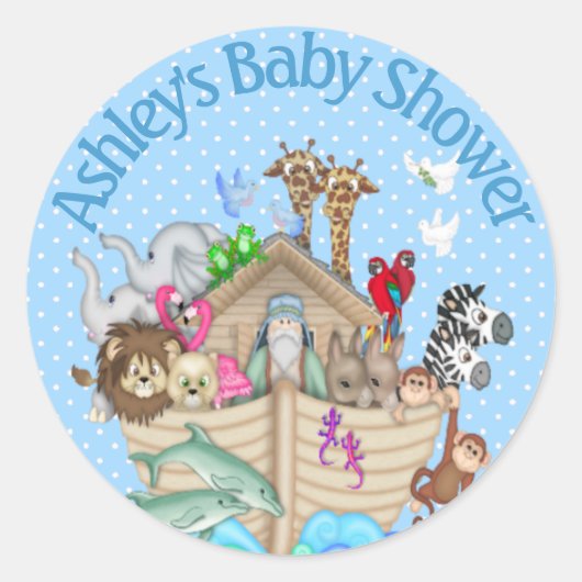 ノアのアーク招待状 ラウンドシール (正面)