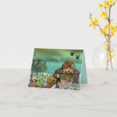 ノアのアーク誕生日カード カード (黄色い花)