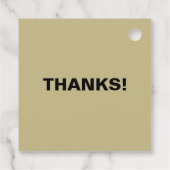 ノアのアートかわいい赤ちゃんシャワー男女兼用 フェイバータグ (裏面)