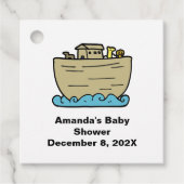 ノアのアートかわいい赤ちゃんシャワー男女兼用 フェイバータグ (正面)